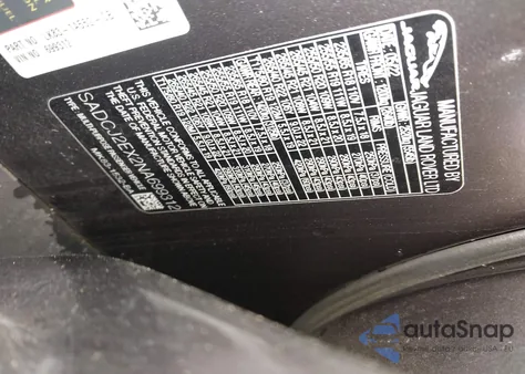 2022 Jaguar F-Pace S P250 Awd Automatic из США, поврежденный, VIN SADCJ2EX2NA699312